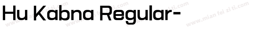 Hu Kabna Regular字体转换